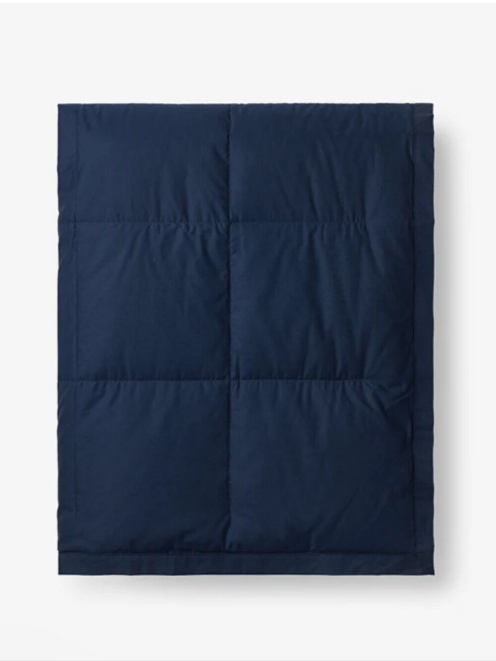 The Company Store 50 X 70 Lacrosse Throw Blanket; Down, Cotton; NWT Navy Blue